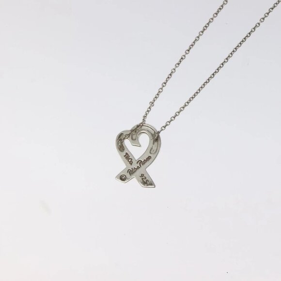 TIFFANY & Co. Loving Heart Necklace Ag925 Silver Auth 122404 - Picture 5 of 11
